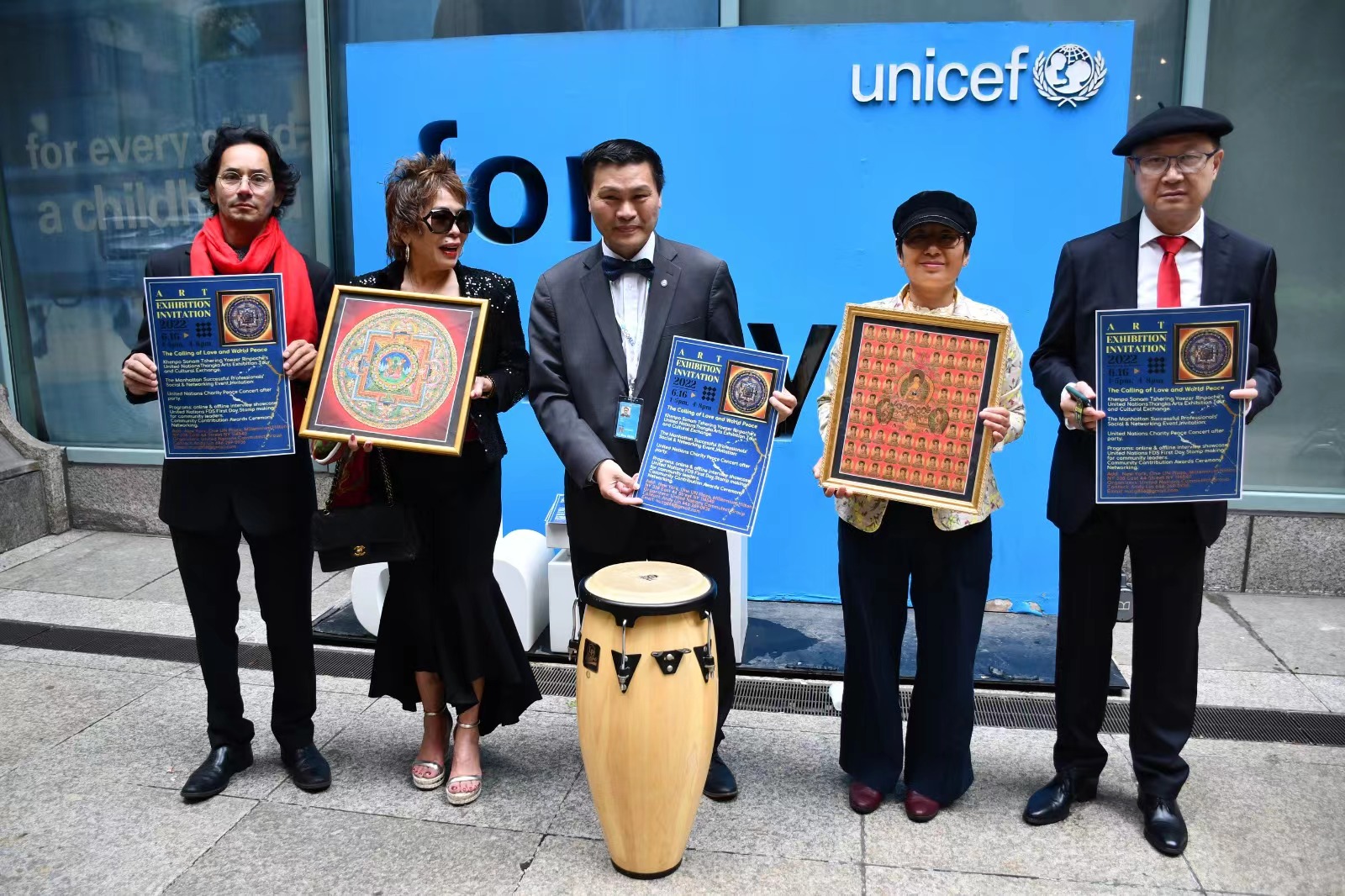聯合國網合集團舉辦的文化交流活動暨堪布索南哲林耶澤仁波切唐卡藝術聯合國巡迴展新聞發布會