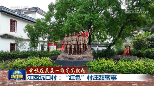 「党旗在基层一线高高飘扬」江西坑口村:“红色”村庄甜蜜事