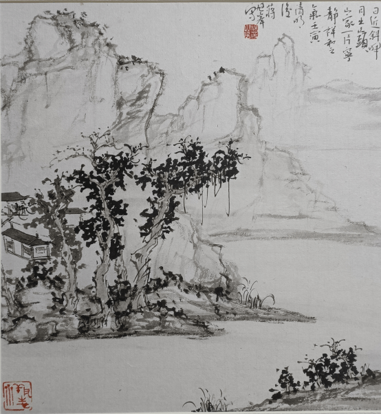 蒋旭峰“率真淳厚”山水画展在东钱湖举行 